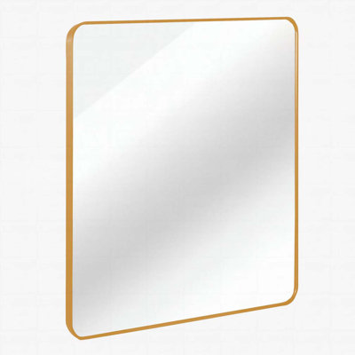 Metal Framed Square Bathrrom Mirror for Wall