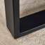 Table basse en MDF avec pieds en métal