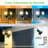 25 Watt LED Battery Operated Outdoor Security Flood Light with Motion Sensor