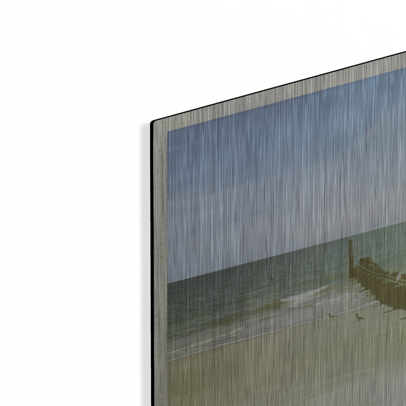  «Bay View 3» par Alicia Ludwig, art mural en métal, 24 po x 24 po, H 24 po x l 24 po
