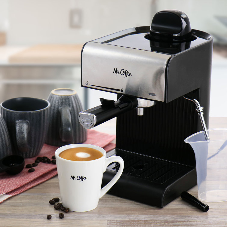 Mr. Coffee Café Steam Automatic Espresso And Cappuccino Machine,  Silver/Black Offer 