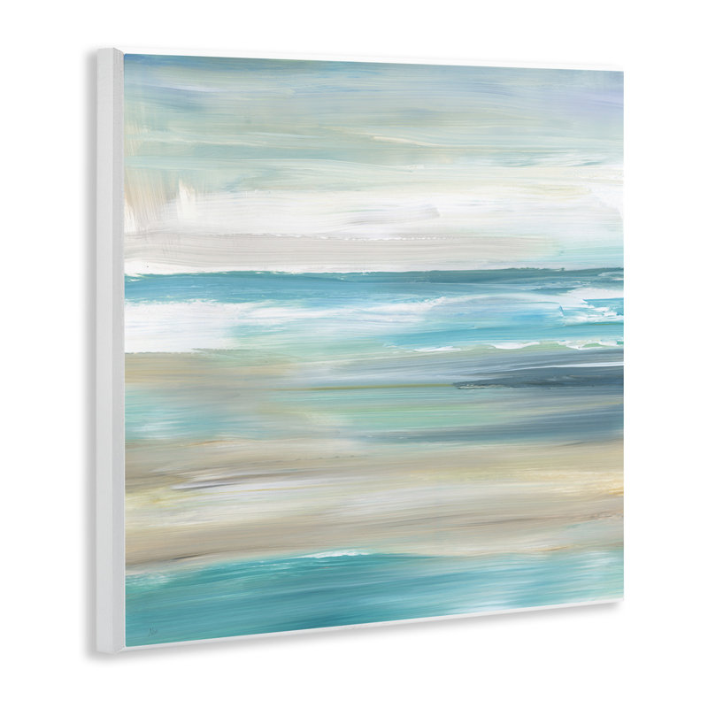 Au-405-Giclée abstraite plage sable océan par Nan