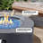  28-Inch Round Iron Gas Fire Pit Table,Includes Tank Cover and Wind Guard-196349952