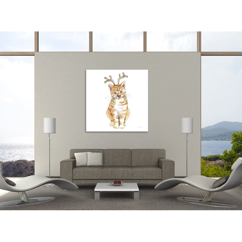 «Christmas Kitties III Square», toile tendue par Beth Grove, H 48 po x l 48 po x P 1,5 po