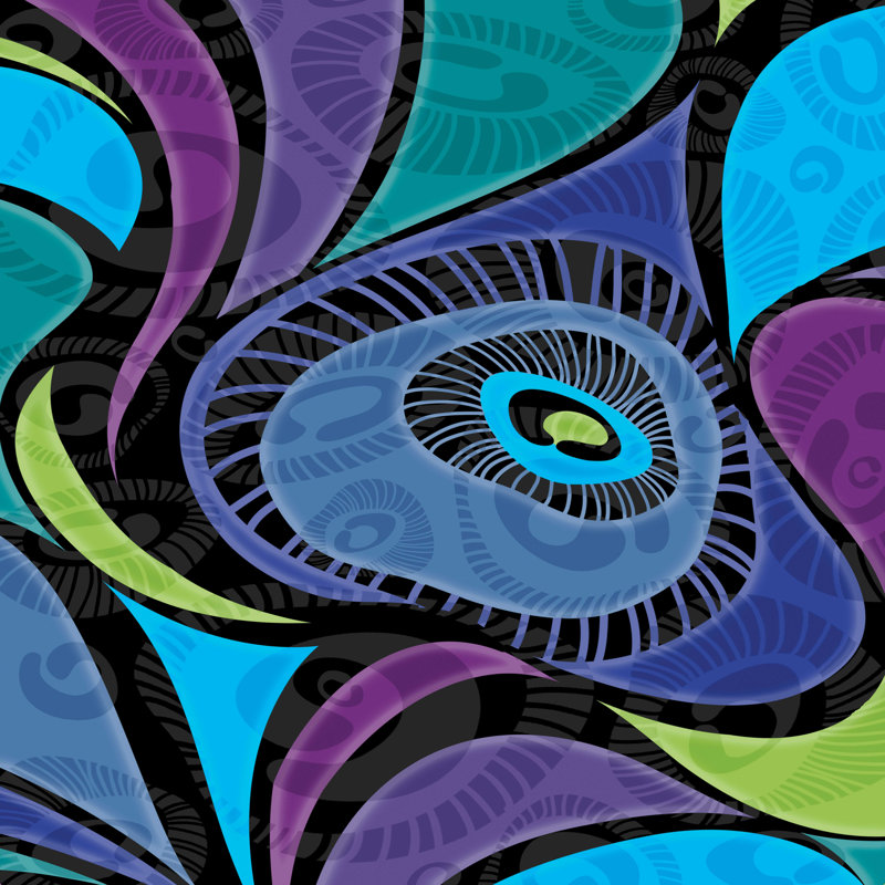 «Tauber Gina Rivas Design Feather Eye», reproduction sur toile tendue, H 30 po x l 30 po, Non, Toile tendue