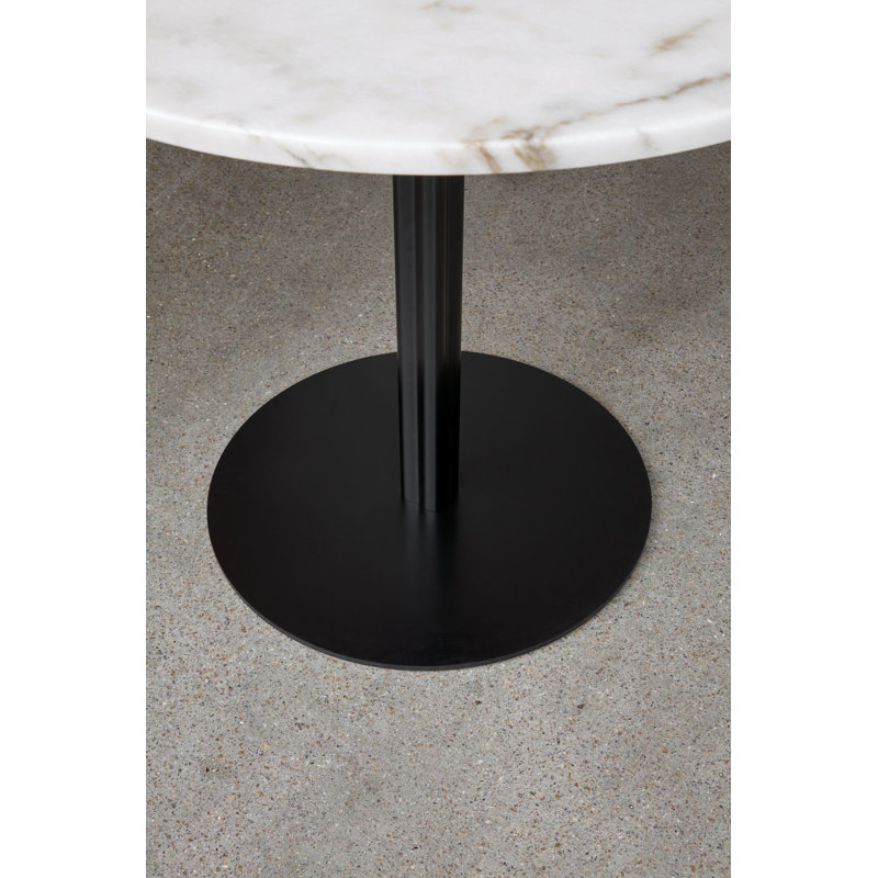 Harbour Round Dining Table, 31.5" W x 31.5" L, Standard Height, Off White Marble