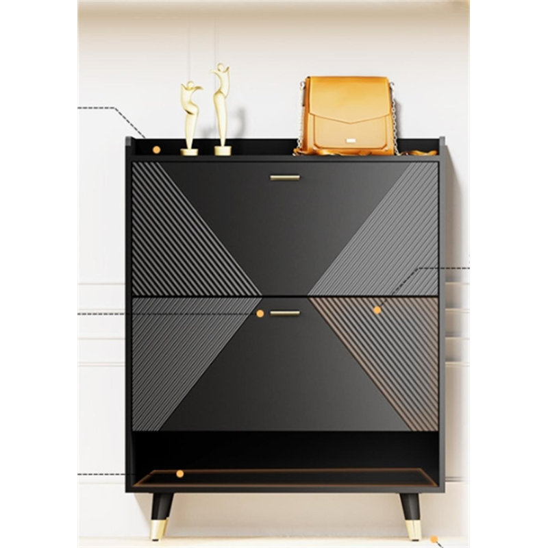 Shoe Storage Cabinet With Flip Drawer
