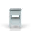 Table de chevet ouverte Ocean Finish - 2 tiroirs avec tiroir supérieur doublé de feutre et compartiments colorés inférieurs