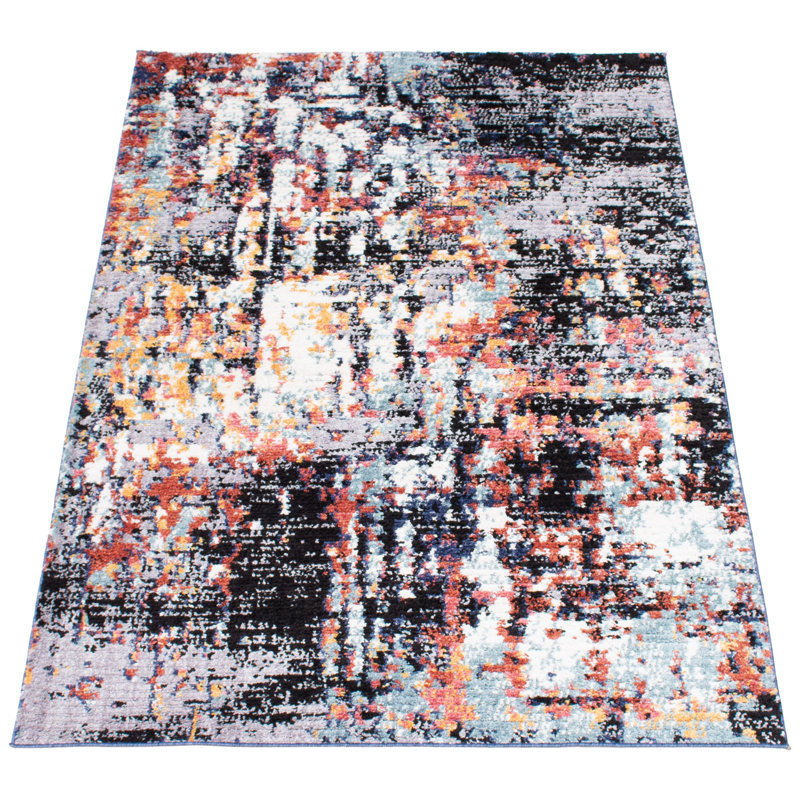 Abstract Indoor Rug, Rectangle 3'11" x 5'11"