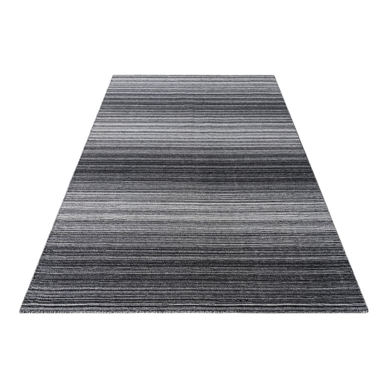 Tapis noir et blanc Mullins