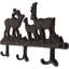 Sculpture rustique en bois de cerf cerf biche et faon