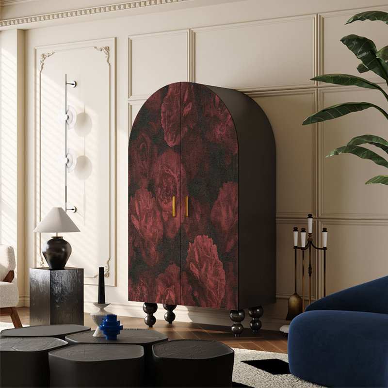 Armoire de rangement en bois massif de style américain