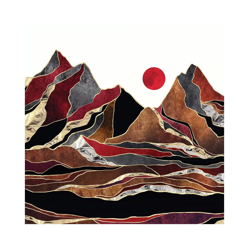 «Copper Vista», reproduction d'impression, Pas de tapis, Toile tendue, H 12 po x l 12 po x P 0,75 po