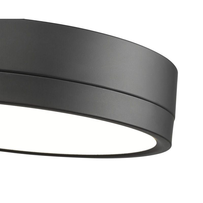 Brexleigh Acrylic LED Flush Mount, Matte Black
