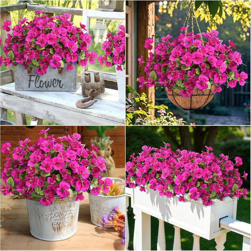 8 Bundles Artificial Hibiscus Flowers