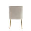 Chaise d'appoint en velours blanc