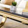 Rectangle Marble Coffee Table With Stainless Steel Base