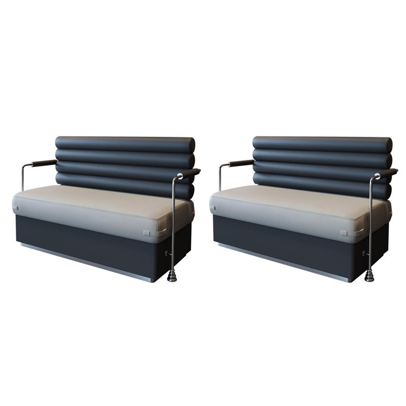 Banc moderne en acier inoxydable