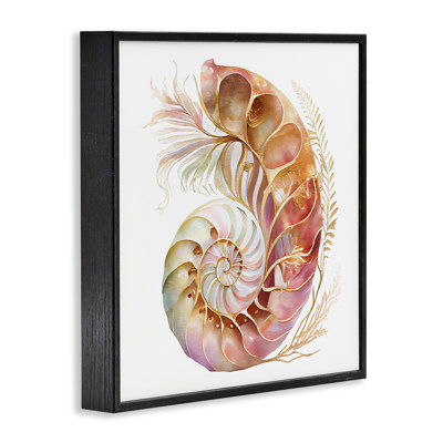 Art giclée frisée avec motif Nautilus par Birch & Ink