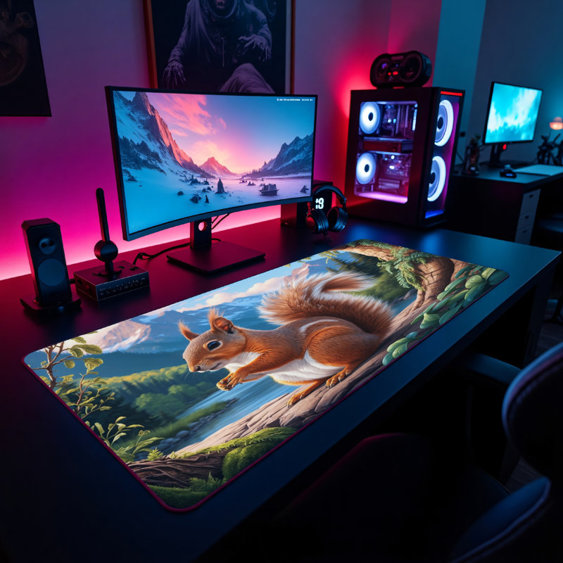 Polyester Desk Pad, 31.5x15.5