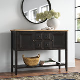 Bagwell 294.84cm Solid Wood Console Table