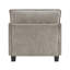 Canapé de style moderne rembourré en tissu chenille moelleux et contemporain