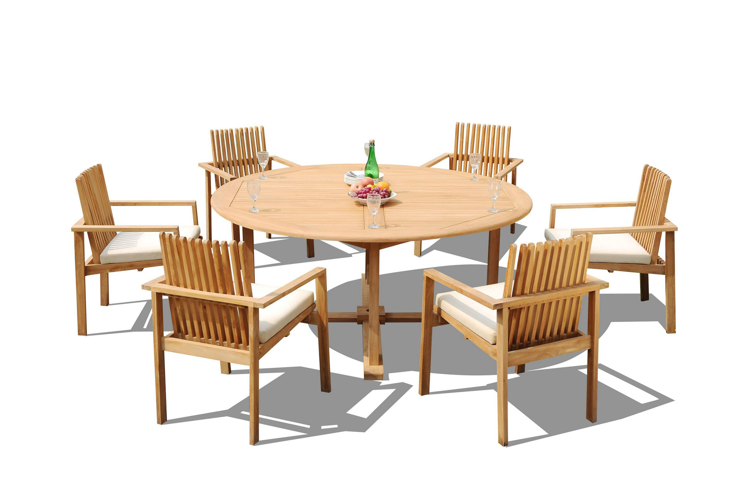 Teak Smith Rectangle 8 - Person 60" Long Teak Dining Set | Wayfair