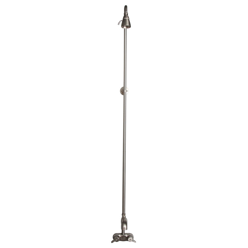 2 Handle Bathroom Clawfoot Tub Faucet with Diverter, Brushed Nickel