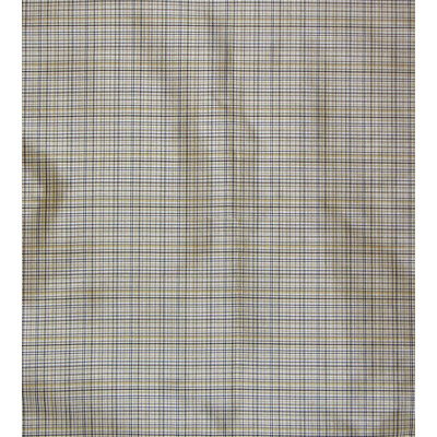 T and A Check Silk Fabric