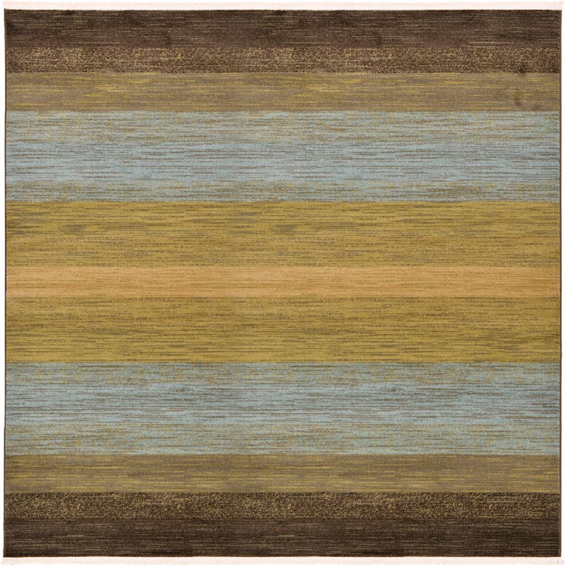 Lela Abstract Indoor Rug, Square 8'