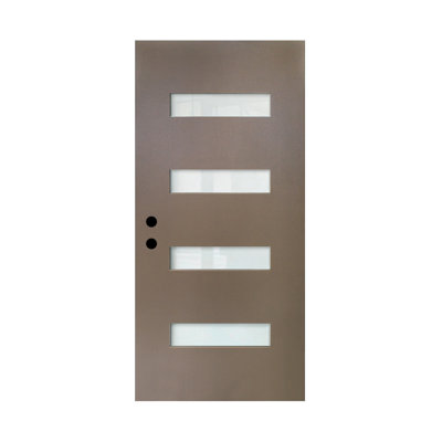 Portes extérieures durables, 36 x 79, en fibre de verre dépoli, entrée moderne pour maison