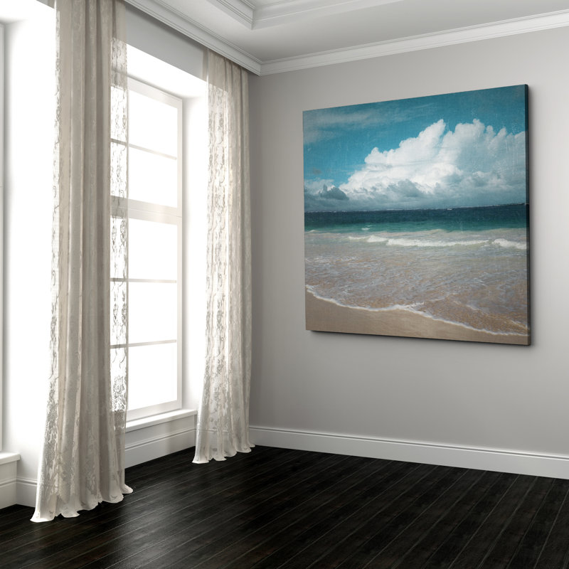 Beach Waves - photographie, H 16 po x l 16 po x P 1,5 po, Toile tendue