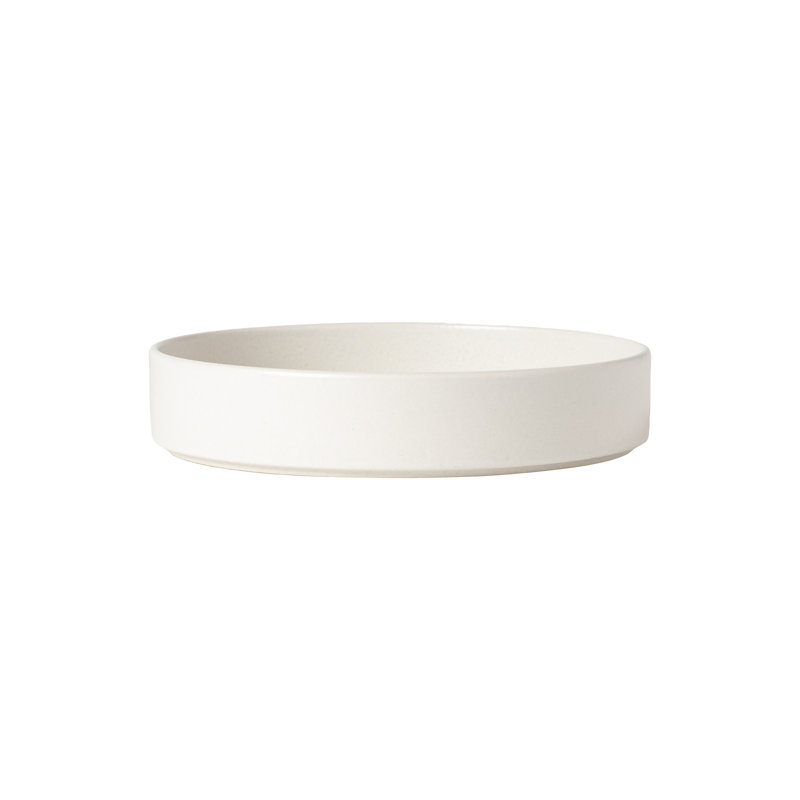 Redonda Handmade Stoneware Dinner Plate, White