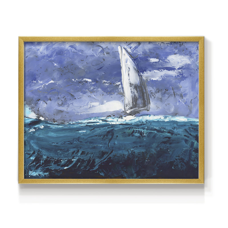 Sail Ho I -Framed Print - Restickable