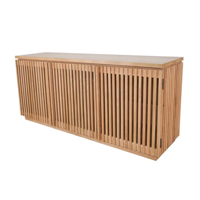 Buffet en bois massif avec meuble télé en bois de pin naturel