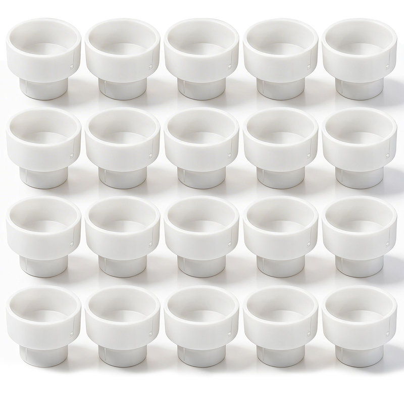 3 po x 2 po Accouplement réducteur-réducteur en PVC blanc, système de drainage Hub x Hub, systèmes d'évacuation et d'évacuation (paquet de 20)