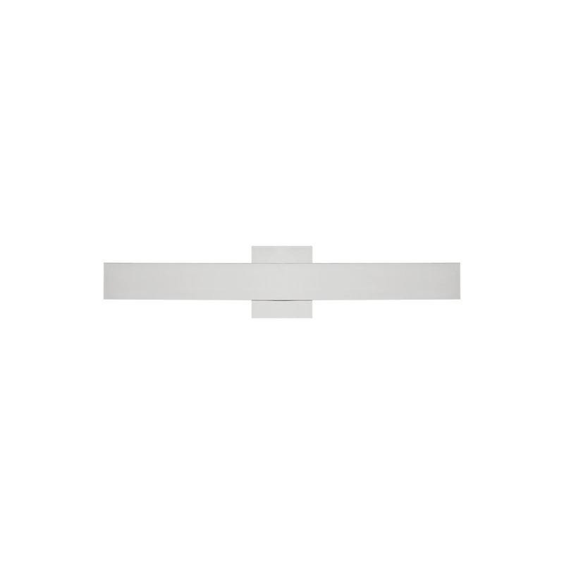 Bau 1 - Light LED Bath Bar, Polished Nickel