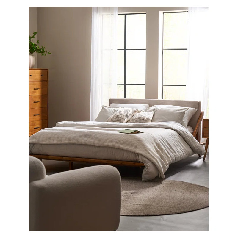 Lit plateforme tapissier Breonca