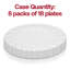 Assiettes en plastique transparent (10,25 po)