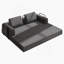 Canapé-lit convertible avec coussin cylindrique - Coussin pliant en velours côtelé pour une utilisation polyvalente dans le salon, la chambre à coucher, le salon et le studio - Gris foncé-1844276613