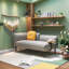 Causeuse moderne Batya avec table d'appoint mobile et assise en mousse confortable-1129445816