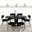 Ensemble de salle à manger rectangulaire moderne avec chaise Teddy-1273086828-1273086834-1273086827