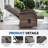 Serita Outdoor All-Weather PE Wicker Adjustable Reclining Lounge Chair With Cushions, Swivel Recliner Chair-1192057384-1192057389