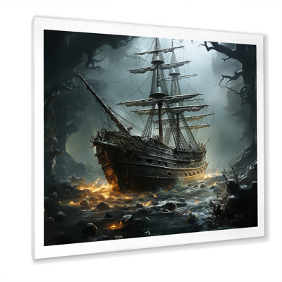 Naufrage pirate 2 - art mural pirate