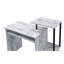 Bureau d'ordinateur antique blanc et noir