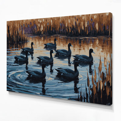 «Birds American Coot», art mural sur toile