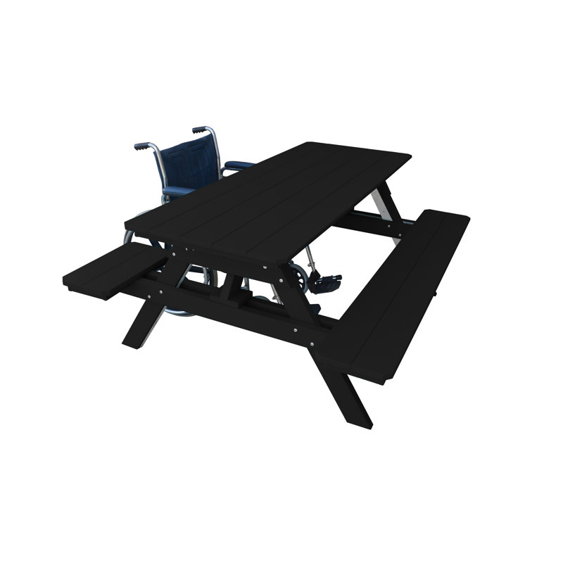 Table de pique-nique Awat, Noir