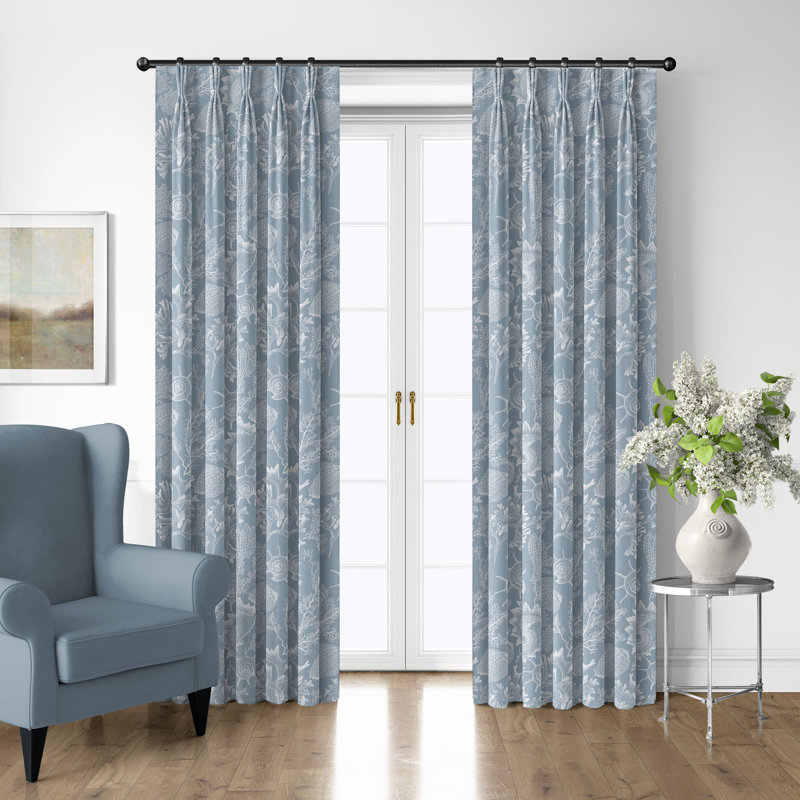 Ensemble de 2 panneaux de rideaux en coton Shellabrate, L 20 po x L 96 po