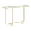 Iberia 112cm Glass Top Console Table