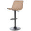 DUBROVNIK Swivel Upholstered Adjustable Height Counter Stool with Metal Frame-106274705